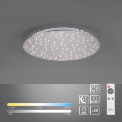 14673-55 SPARKLE LAMPA SUFITOWA STALOWY
