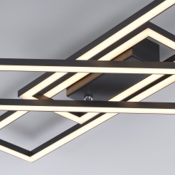 14697-18 IVEN LAMPA SUFITOWA CZARNY