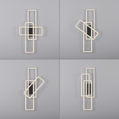 14697-18 IVEN LAMPA SUFITOWA CZARNY