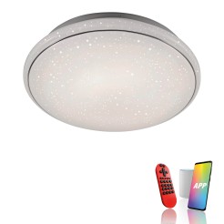 14744-16 LOLASMART-JUPI LAMPA SUFITOWA SZARY