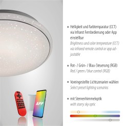 14744-16 LOLASMART-JUPI LAMPA SUFITOWA SZARY