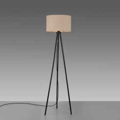 14894-39 DURO LAMPA PODŁOGOWA BEŻOWY/CZARNY