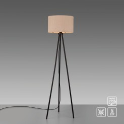 14894-39 DURO LAMPA PODŁOGOWA BEŻOWY/CZARNY