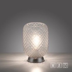 14906-55 REISHI LAMPA STOŁOWA SREBRNY