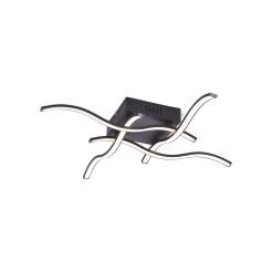 15131-18 WAVE LAMPA SUFITOWA CZARNY