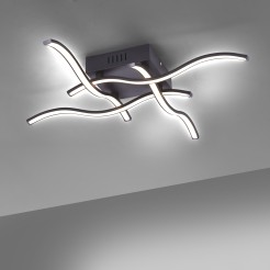 15131-18 WAVE LAMPA SUFITOWA CZARNY
