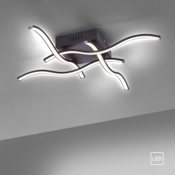 15131-18 WAVE LAMPA SUFITOWA CZARNY