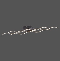 15166-18 WAVE LAMPA SUFITOWA CZARNY