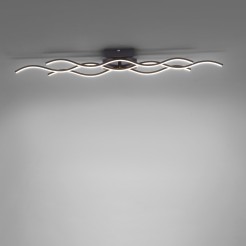 15166-18 WAVE LAMPA SUFITOWA CZARNY