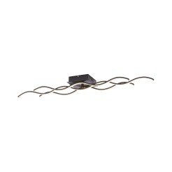 15166-18 WAVE LAMPA SUFITOWA CZARNY
