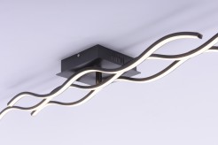 15166-18 WAVE LAMPA SUFITOWA CZARNY