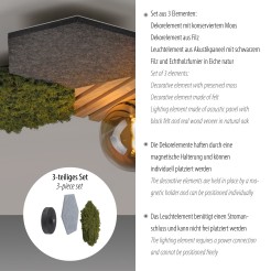15199-70 GREEN HEX LAMPA SUFITOWA NATURALNY MECH/DREWNO