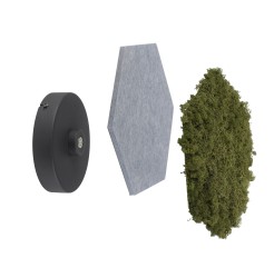 15199-70 GREEN HEX LAMPA SUFITOWA NATURALNY MECH/DREWNO