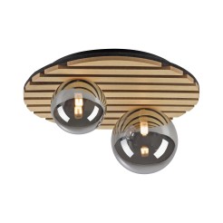 15208-79 GREEN STIKA LAMPA SUFITOWA DREWNO