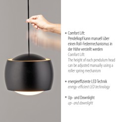 15260-18 BALLINI LAMPA WISZĄCA CZARNY