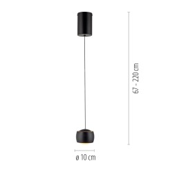 15260-18 BALLINI LAMPA WISZĄCA CZARNY