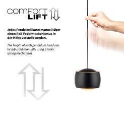 15261-18 BALLINI LAMPA WISZĄCA CZARNY