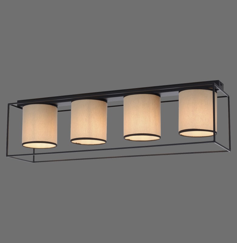 15304-18 RAVEN LAMPA SUFITOWA BEŻOWY/CZARNY