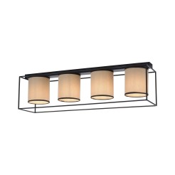 15304-18 RAVEN LAMPA SUFITOWA BEŻOWY/CZARNY
