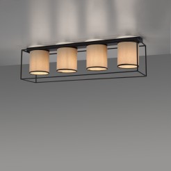 15304-18 RAVEN LAMPA SUFITOWA BEŻOWY/CZARNY