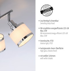 15373-17 ACCOR LAMPA SUFITOWA CHROM