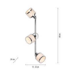 15373-17 ACCOR LAMPA SUFITOWA CHROM
