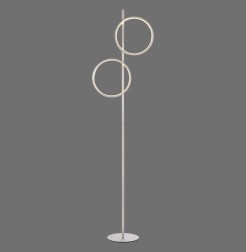15396-21 MINI RITUS LAMPA PODŁOGOWA SREBRNY