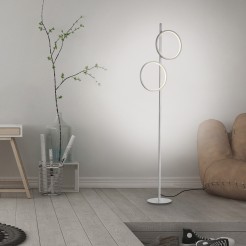 15396-21 MINI RITUS LAMPA PODŁOGOWA SREBRNY