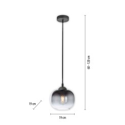 15420-18 ZEA LAMPA WISZĄCA CZARNY