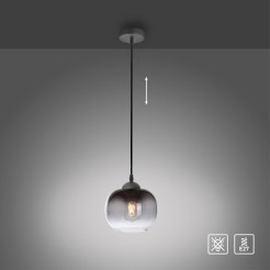 15420-18 ZEA LAMPA WISZĄCA CZARNY