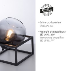 15423-18 ZEA LAMPA STOŁOWA CZARNY