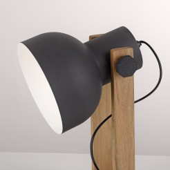 15746-18 CUP 2.0 LAMPA STOŁOWA CZARNY/DREWNO