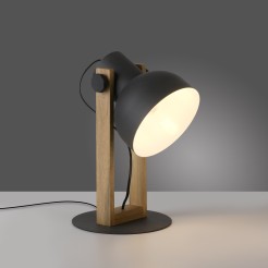 15746-18 CUP 2.0 LAMPA STOŁOWA CZARNY/DREWNO