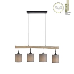15783-29 GREEN TRIBU LAMPA WISZĄCA DREWNO/BEŻOWY
