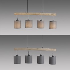15783-29 GREEN TRIBU LAMPA WISZĄCA DREWNO/BEŻOWY