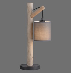15784-29 GREEN TRIBU LAMPA STOŁOWA DREWNO/BEŻOWY