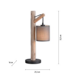 15784-29 GREEN TRIBU LAMPA STOŁOWA DREWNO/BEŻOWY