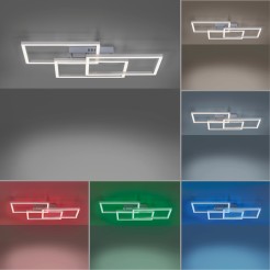 16431-55 LOLASMART-MAXI LAMPA SUFITOWA STALOWY