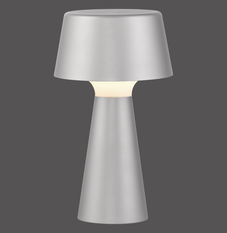 19260-21 ABERA LAMPA STOŁOWA/ZEWNĘTRZNA SREBRNY