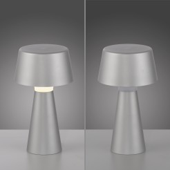 19260-21 ABERA LAMPA STOŁOWA/ZEWNĘTRZNA SREBRNY