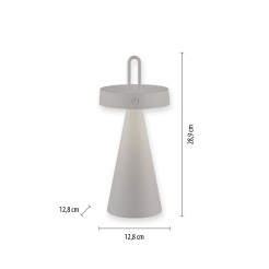 19302-40 ALWA LAMPA STOŁOWA/ZEWNĘTRZNA SZARY