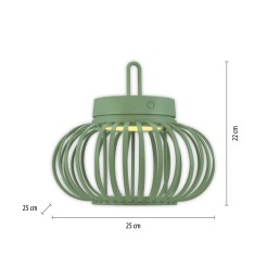 19303-43 AKUBA LAMPA STOŁOWA/ZEWNĘTRZNA BEZPRZEWODOWA ZIELONY