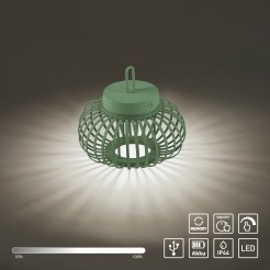 19303-43 AKUBA LAMPA STOŁOWA/ZEWNĘTRZNA BEZPRZEWODOWA ZIELONY