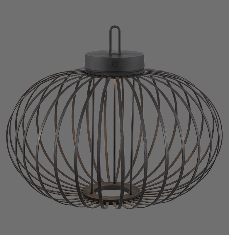 19305-18 AKUBA LAMPA STOŁOWA/ZEWNĘTRZNA BEZPRZEWODOWA CZARNY