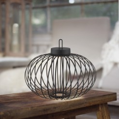 19305-18 AKUBA LAMPA STOŁOWA/ZEWNĘTRZNA BEZPRZEWODOWA CZARNY