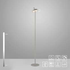 19311-40 AMAG LAMPA PODŁOGOWA/ZEWNĘTRZNA BEZPRZEWODOWA SZARY