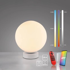 22071-16 LOLASMART-BOLO LAMPA STOŁOWA BIAŁY