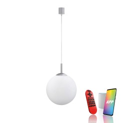 22073-55 LOLASMART-BOLO LAMPA WISZĄCA SREBRNY