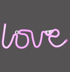 85021-87 NEON-LOVE KINKIET RÓŻOWY
