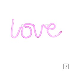 85021-87 NEON-LOVE KINKIET RÓŻOWY